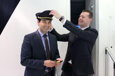 Auszeichnung nach dem Flug