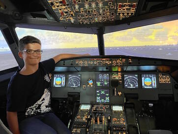 Flight Kids im Cockpit