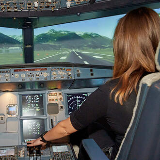 Im Cockpit über NYC