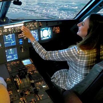 Im Cockpit über NYC